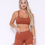 Conjunto Fitness Crystal Coffee