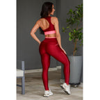Conjunto Fitness Carmim