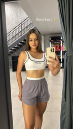 Conjunto Fitness Beach 3 Peças