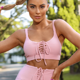 Conjunto Fitness Mountain Rosa Cordão
