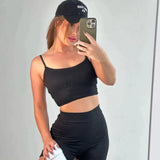 Conjunto Fitness Low Preto