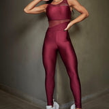 Macacão Fitness Je Vinho