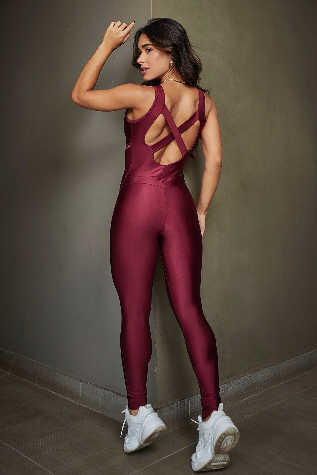 Macacão Fitness Je Vinho