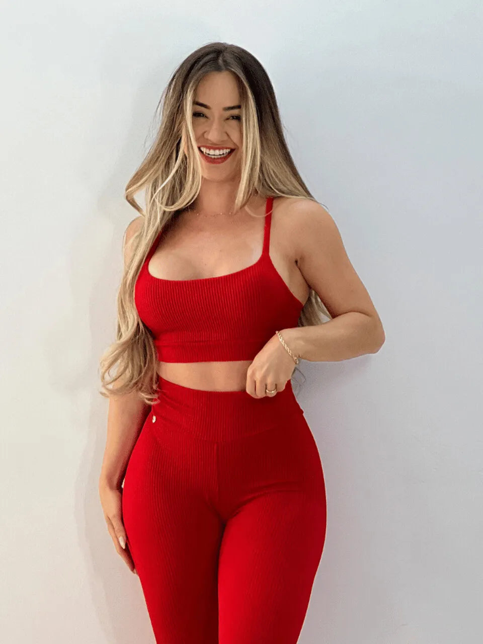 Conjunto Fitness Valencia Diversas Cores