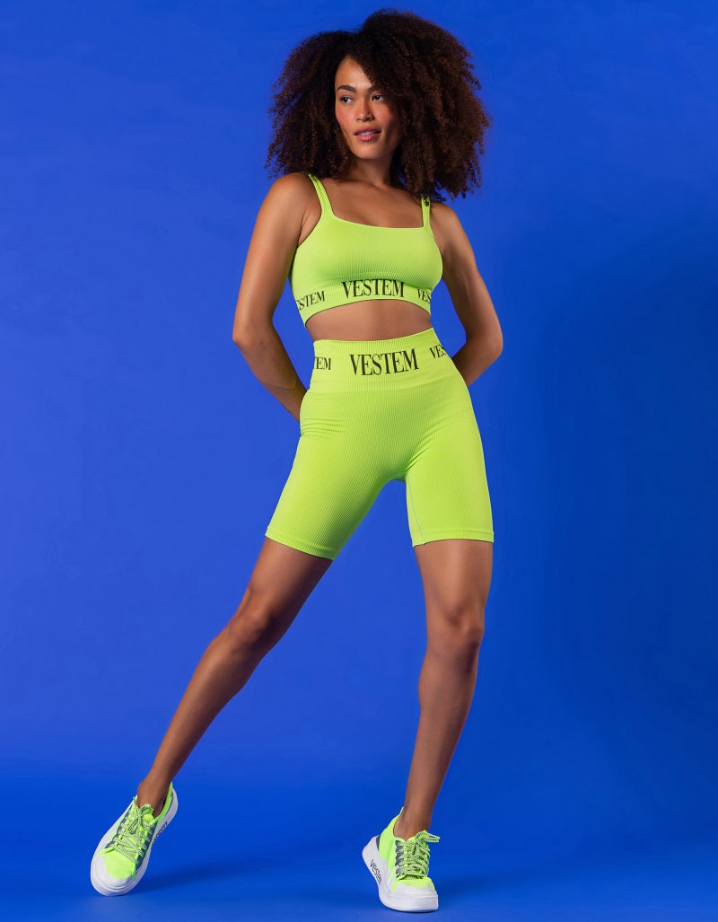 Conjunto Fitness Berbere Verde Neon